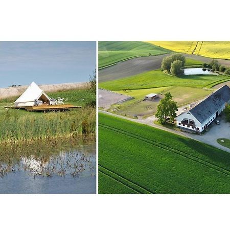 Apartamento Glamping Och Gardslagenhet Mellan Himmel Och Hav Skivarp Exterior foto